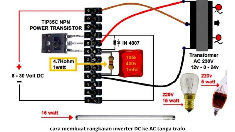 Cara Membuat Rangkaian Inverter DC ke AC